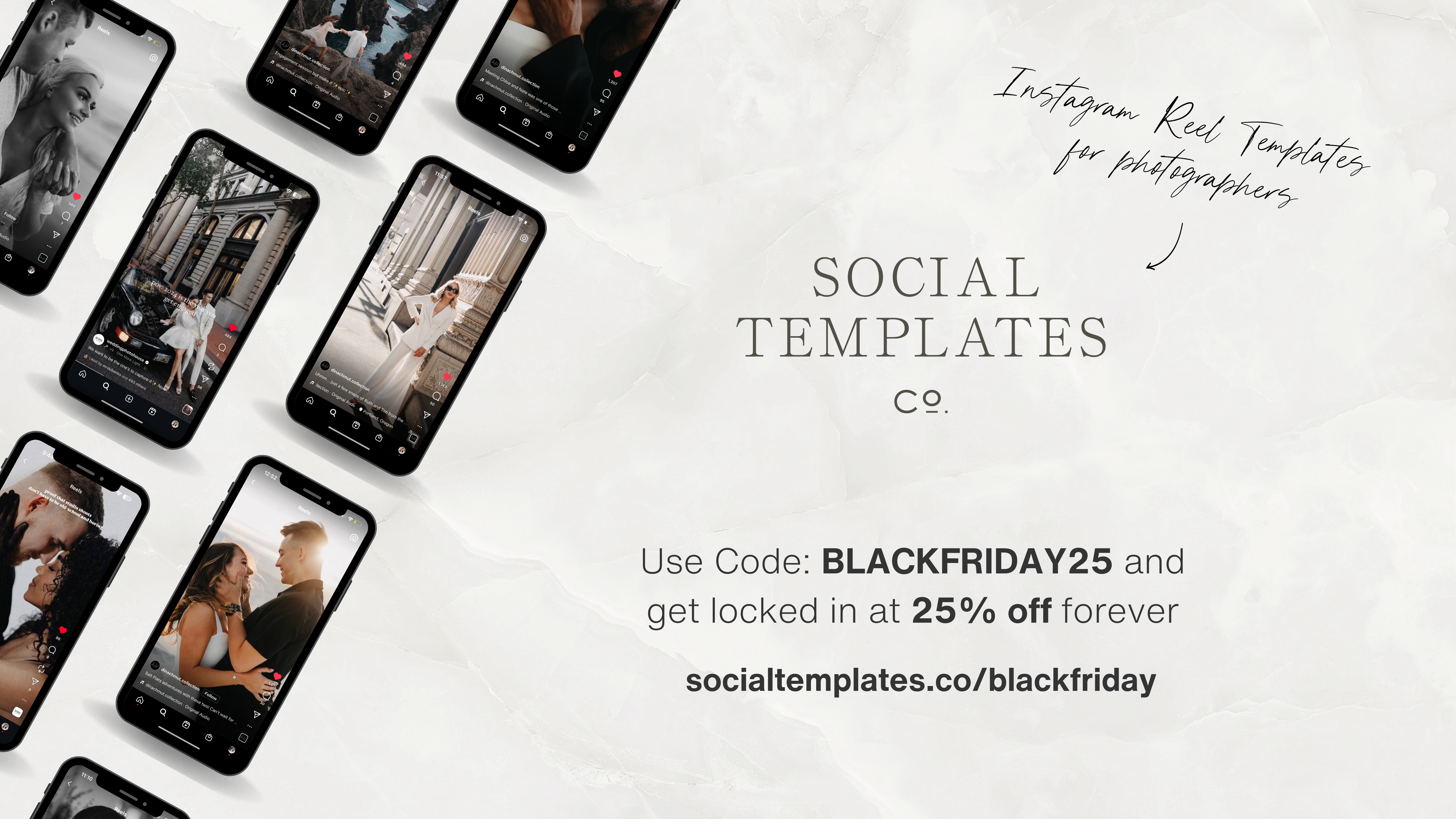 Social Templates 25% off FOREVER with discount code BLACKFRIDAY25