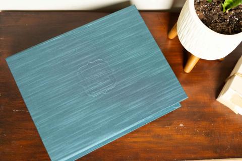 Asahi Marine Blue Mat Box with Blind Emboss | visionart